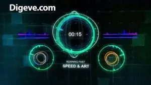 دانلود پروژه آماده افترافکت پادکست و موزیک techno music visualizer