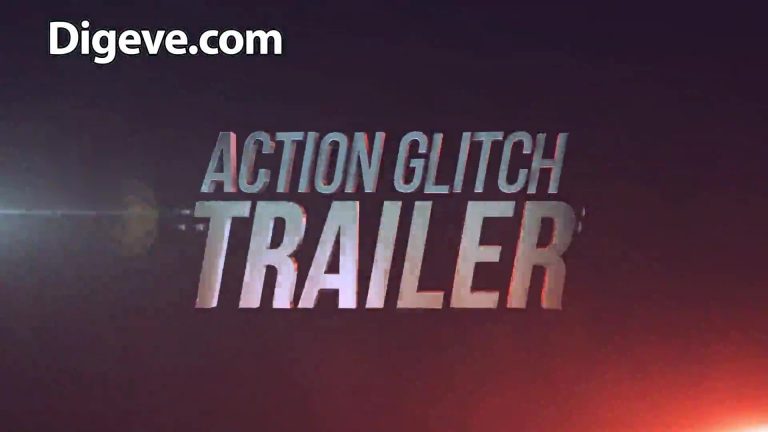 دانلود فایل آماده افترافکت تریلر اکشن پارازیت action glitch trailer