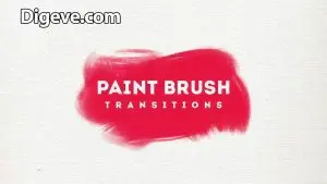 دانلود پروژه آماده افترافکت ترنزیشن براش Paint Brush Transition Reveal Pack
