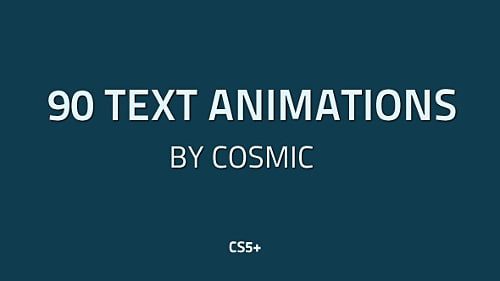 دانلود پروژه آماده افترافکت تایتل 90 Text Animations