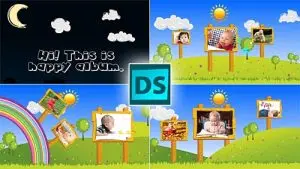 دانلود فایل آماده افترافکت آلبوم نوزاد happy children