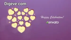 دانلود رایگان پروژه آماده افترافکت ولنتاین heart picture frames