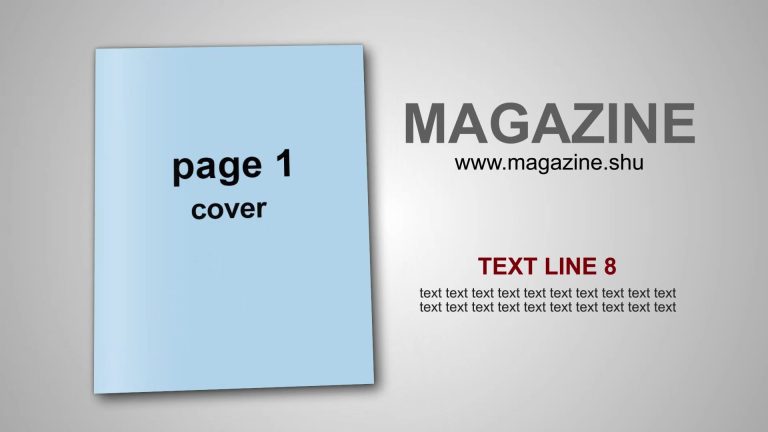 دانلود پروژه آماده افترافکت مجله و موکاپ new magazine