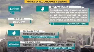 دانلود پروژه آماده افترافکت زیرنویس Clean Lower Thirds