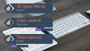 دانلود پروژه آماده افترافکت پکیج زیرنویس و تایتل Lower Thirds Pack