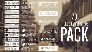 دانلود پروژه آماده افترافکت زیرنویس Hipster Titles Lowerthirds