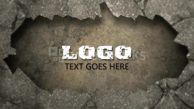 دانلود پروژه آماده افترافکت لوگو موشن فرو ریختن دیوار Wall Collapse