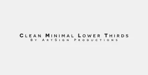 دانلود پروژه آماده افترافکت زیرنویس Clean Minimal Lower Thirds