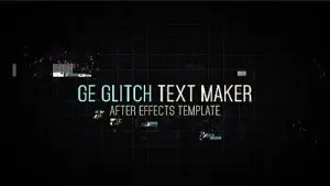 دانلود پروژه آماده افترافکت تایتل پارازیت Glitch Text Maker