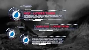 دانلود پروژه آماده افترافکت زیرنویس hud ower thirds