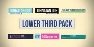 دانلود پروژه آماده افترافکت پکیج زیرنویس lower third pack