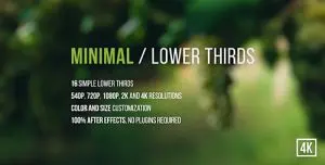دانلود پروژه آماده افترافکت زیرنویس Minimal lower thirds