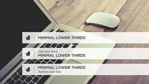 دانلود پروژه آماده افترافکت زیرنویس Minimalist Lower Thirds Template