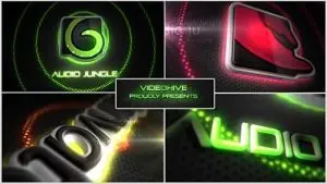 دانلود پروژه آماده افترافکت لوگو نور نئون Neon Vegas Lights Logo