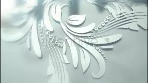 دانلود پروژه آماده افترافکت لوگو گل سفید white floral logo