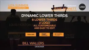 دانلود پروژه آماده افترافکت زیرنویس Dynamic Lower Thirds