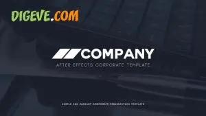 دانلود پروژه آماده افترافکت معرفی شرکتی clean corporate presentation
