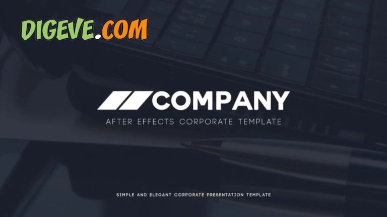 دانلود پروژه آماده افترافکت معرفی شرکتی clean corporate presentation