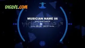دانلود پروژه آماده افترافکت پادکست موزیک و موسیقی Music Visualizator