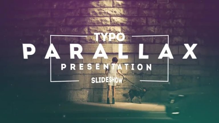 دانلود پروژه آماده افترافکت اسلایدشو Big Typo Parallax Presentation