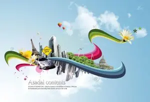 دانلود فایل لایه باز رایگان شهر پیشرفته و مدرن