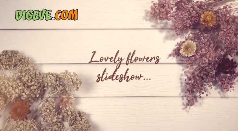 دانلود پروژه آماده افترافکت اسلایدشو عاشقانه love flowers slideshow