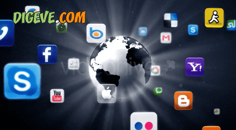 دانلود پروژه آماده افترافکت شبکه های اجتماعی social network