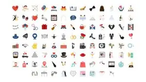 دانلود پروژه آماده افترافکت عروسی wedding icons