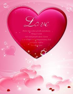 دانلود فایل لایه باز فتوشاپ عاشقانه