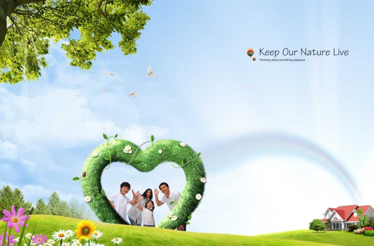 دانلودفایل لایه باز خانواده و طبیعت