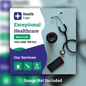 دانلود طرح لایه باز پست اینستاگرام پزشکی