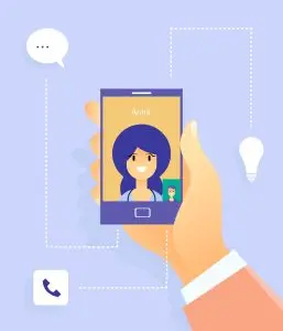 دانلود وکتور لایه باز ویدیو کال ،تماس تصویری