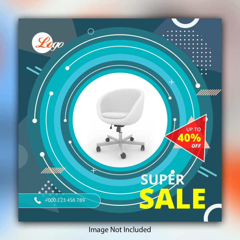 دانلود وکتور لایه باز پوستر فروش محصول