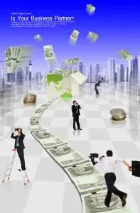 دانلود طرح لایه باز بیزینس دلاری