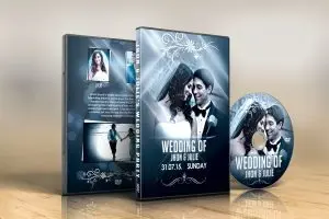 دانلود طرح لایه باز کاور DVD عروسی