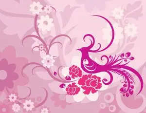 دانلود وکتور لایه باز پترن گل و بوته