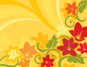 دانلود وکتور لایه باز پترن گل و بوته