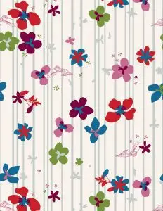 دانلود وکتور لایه باز پترن گل