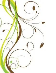 دانلود وکتور لایه باز گل و بوته