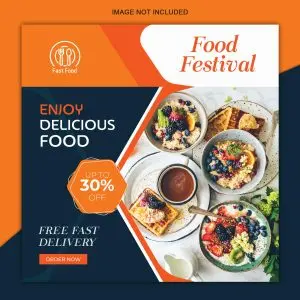 دانلود وکتور لایه باز تخفیف غذا و رستوران