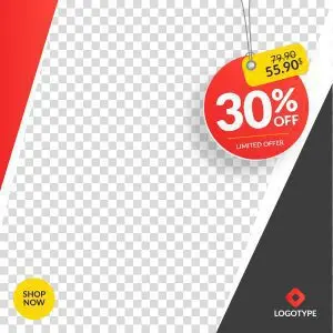 دانلود وکتور لایه باز فروش و تخفیف سی درصدی