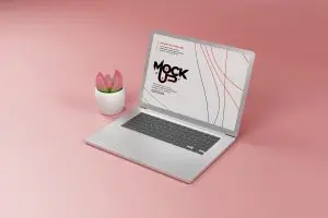 دانلود طرح لایه باز موکاپ لپ تاپ