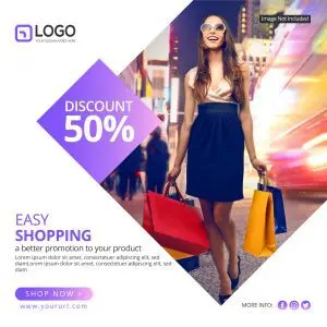 دانلود وکتور لایه باز فروش محصول با تخفیف پنجاه درصدی