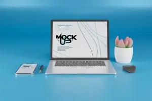 دانلود طرح لایه باز موکاپ لپ تاپ و موبایل