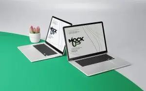 دانلود طرح لایه باز موکاپ لپ تاپ
