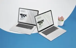 دانلود طرح لایه باز موکاپ لپ تاپ