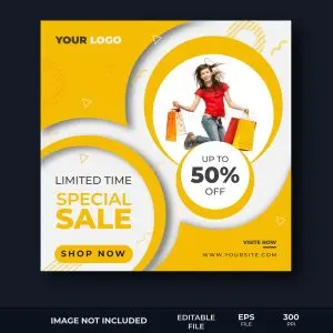 دانلود وکتور لایه باز فروش محصولات با تخفیف ویژه