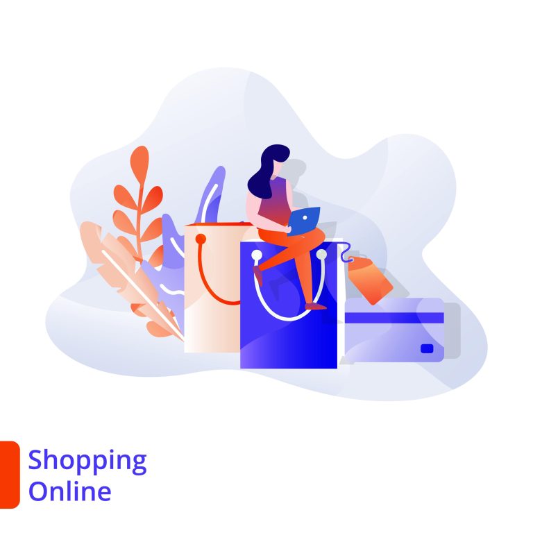 دانلود وکتور لایه باز آنلاین شاپ و فروشگاه اینترنتی