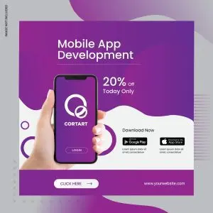 دانلود وکتور لایه باز اپلیکیشن موبایل