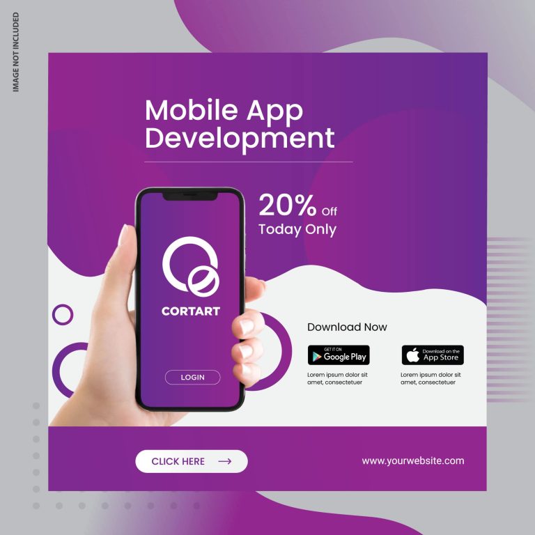 دانلود وکتور لایه باز اپلیکیشن موبایل